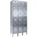 Hallowell® 2-Tier 6 Door Stainless Steel Locker, 36"W x 18"D x 78"H, Gray, Assembled