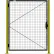 Porte de protection en treillis métallique Global Industrial™, 4' de large, noire
