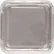 Moule à gâteau carré HFA® 8", argenté, 500 pièces par carton