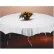 Nappe ronde Hoffmaster® Octy en tissu et polyester, 82" de diamètre, blanche, 25 par carton