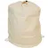 Sac à linge à cordon de serrage de 25", toile de coton, couleur naturelle, fond droit - Lot de 12