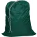 Sac à linge à cordon de serrage de 25", en nylon, vert, fond droit - Lot de 12