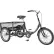 Husky Bicycles Tricycle industriel T-320 avec panier arrière et plate-forme, roues de 20 pouces, capacité de 600 lb, noir