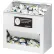 Distributeur de bouchons d'oreille en mousse Horizon Mfg. pour 300 paires, blanc, en plastique ultra-résistant, 5134-W, 8" de long