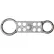 Horizon Mfg. Verrou de verrouillage et de signalisation, 5507, double face, ouverture de 1" et 1-1/2", gris - Lot de 12
