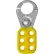 Horizon Mfg. Loquet de verrouillage et de signalisation, 5512, modèle standard, ouverture de 1", jaune - Lot de 12