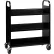 Chariot à livres Hirsh® à double face, 6 étagères, 38" de largeur x 18" de profondeur x 46-1/4" de hauteur, noir