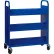 Chariot à livres Hirsh® à double face, 6 étagères, 38" de largeur x 18" de profondeur x 46-1/4" de hauteur, bleu