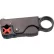 HVTools Coaxial Cable Stripper For RG 58 RG59 RG6, 7-13/16"L, Ergonomic Grip, Gray
