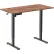 Bureau assis-debout électrique TygerClaw, ports USB et rangements, 47-19/64" de largeur x 23-13/16" de profondeur, noyer