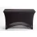 Iceberg Stretch Fabric Table Cover, 4', Black