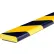 Protection de surface magnétique Knuffi®, F, 99 cm L x 5 cm l, Noir/Jaune, 60-6920