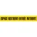 INCOM® Barricade Tape, 3'' x 1000', Yellow, Espace Restreint