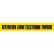 INCOM® Barricade Tape, 3'' x 1000', Yellow, Attention Ligne Electrique Enfouie