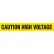 INCOM® Barricade Tape, 3'' x 1000', Yellow, Caution Voltage