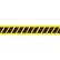 INCOM® Barricade Tape, 3'' x 1000', Yellow, Hazard Stripe