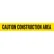 INCOM® Barricade Tape, 3'' x 1000', Yellow, Caution Construction Area