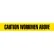 INCOM® Barricade Tape, 3'' x 1000', Yellow, Caution Workmen Above