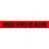PrimeGuard® 3"W x 1000'L Red Barricade Message Safety Tape, Danger Asbestos Hazard - Pkg Qty 12