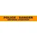 Ruban de barrage INCOM®, 3 pouces x 1 000 pieds, orange « Police Defense D'Entrer » - Lot de 12