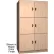 Armoire de rangement en bois massif à 2 compartiments et porte pleine « Ironwood », couleur chêne naturel