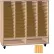 Ironwood Mfg. Série FS - Armoire de rangement pour partitions « 100 Open Folio » - Couleur chêne