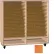 Ironwood Mfg. FS Series - 50 Open Folio Music Storage Cabinet - Oiled Cherry