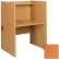 Piètement de pupitre d'étude/informatique - 36" de largeur x 29-7/8" de profondeur x 48-1/8" de hauteur, en merisier huilé