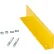 Protection d'angle pour sol Ideal Warehouse®, 24" de long, 3/8" d'épaisseur, jaune