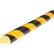 Protection de pare-chocs Knuffi, type C, 39-3/8" de longueur x 1-9/16" de largeur, jaune/noir, 60-6722