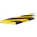 Pare-chocs de surface géant Knuffi®, 39 po L, noir/jaune
