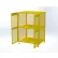 Armoire de rangement en treillis pour bouteilles de gaz Jamco, 50" de largeur x 40" de profondeur x 71" de hauteur, capacité de 12 à 18 bouteilles disposées verticalement, jaune