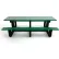 Table de pique-nique « Park Place » de 8' en plastique recyclé de Frog Furnishings, verte