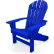Frog Furnishings Seaside Adirondack Recycled Plastic Chair, Blue
