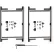 Portails Adjust-A-Gate® à 3 rails, cadre intégral et double entraînement, avec kit de tige de descente, 70" - 118" de largeur x 60" de hauteur, noir