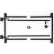 Adjust-A-Gate G60-36 Série Original : kit de cadre de portail réglable en acier à 2 traverses, 60-96" de largeur x 36" de hauteur, noir