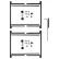 Portails Adjust-A-Gate® à double entraînement, cadre intégral à 2 rails, avec kit de tige de descente, 118" - 190" de largeur x 47" de hauteur, noir