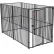 Lucky Dog European Style Modular Dog Kennel 72"H x 60"W x 120"L, Black