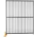 Barrière de périmètre Jewett Cameron, style européen, en tubes soudés, 4 panneaux, 60" de largeur x 72" de hauteur, finition « Black Tiger » texturée