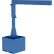 Grue à flèche portable avec socle vide, capacité de 500 lb, portée de 135-1/8"H, hauteur sous poutre de 120-3/16"H