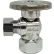 Robinet d'arrêt d'angle à 1/4 de tour Jones Stephens, chromé, raccord 1/2" FIP x 3/8" OD Comp