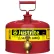 Bidon de sécurité Justrite® pour laboratoires, type I, robinet à débit contrôlé, 2,5 gallons, rouge