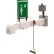 Douche à jet plat Hughes®, fixation murale, tuyau galvanisé, pommeau en nylon 6, 20 GPM, 120 V