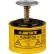 Bidon à piston Justrite, 1 pinte, jaune, 10018