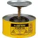 Justrite Plunger Can, 1-Quart, Yellow, 10118