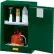 Justrite 12 Gallon 1 Door, Self-Close, Compac, Pesticide Cabinet, 23-1/4"W x 18"D x 35"H, Green
