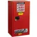 Justrite 20 Gallon 1 Door, Manual, Paint & Ink Cabinet, 23-1/4"W x 18"D x 44"H, Red