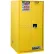 Armoire à peinture et encre Justrite 96 gallons, 2 portes, manuelle, 86 cm (L) x 86 cm (P) x 165 cm (H), jaune