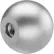 Boutons sphériques en acier inoxydable J.W. Winco DIN319-NI, filetés, diamètre 20 mm, longueur mm, filetage M5x0,8