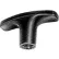 Bouton en nylon TIR de J.W. Winco, type « T-Bar », avec filetage, diamètre de 57 mm, longueur, M8x1,25 